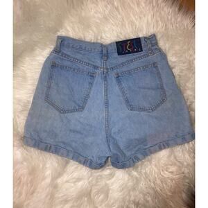 Vintage steel size 9 high waisted jeans shorts blue jean cotton vtg 26” waist